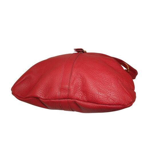 Barr + Barr Red Leather Hobo Shoulder Handbag EUC - Picture 5 of 7